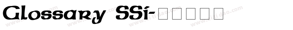 Glossary SSi字体转换